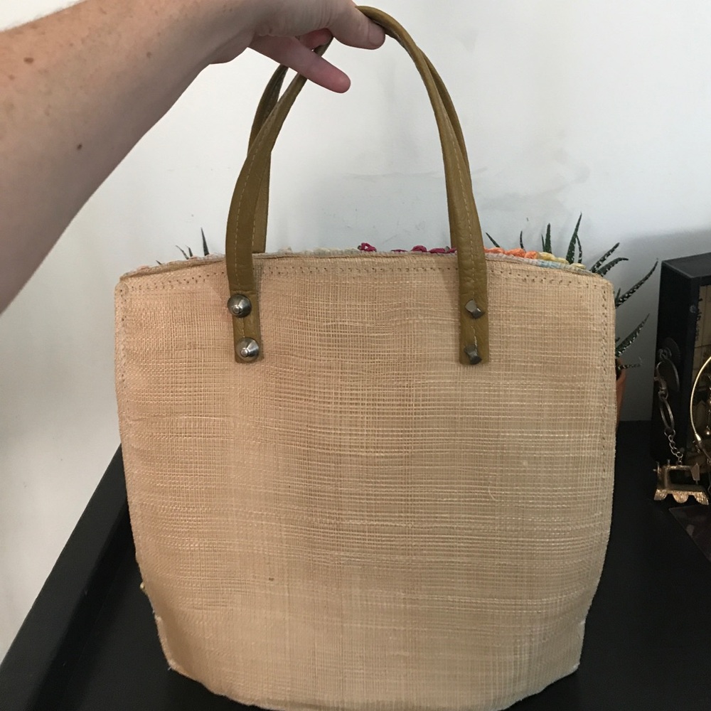 Tropical Tote Purse - Vintage item - Picture 3 of 8